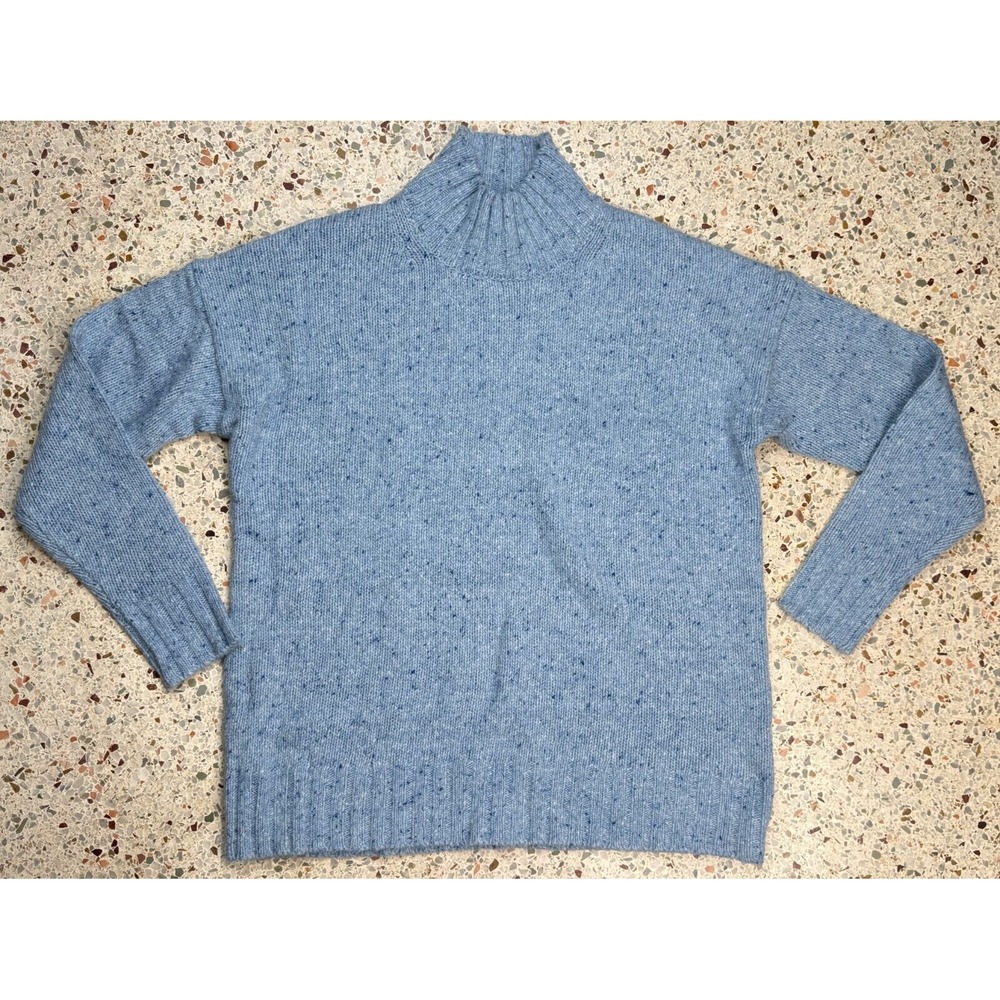 J.Crew Men's Blue High Neck Long Sleeve Blue Sweater Size‎ Small